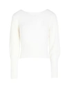 Only Woman Sweater White Size Xl Nylon, Acrylic In White