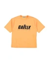 GAELLE PARIS GAËLLE PARIS TODDLER BOY T-SHIRT APRICOT SIZE 6 COTTON, ELASTANE