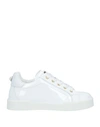 DOLCE & GABBANA DOLCE & GABBANA TODDLER GIRL SNEAKERS WHITE SIZE 9.5C SOFT LEATHER