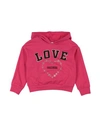 Fracomina Mini Toddler Girl Sweatshirt Fuchsia Size 5 Cotton, Elastane In Pink