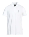 Armani Exchange Man Polo Shirt White Size L Cotton