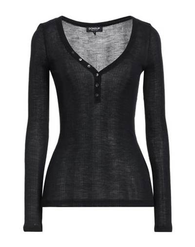 Dondup Woman Sweater Black Size L Wool, Silk