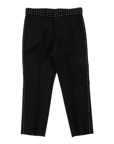 Dolce & Gabbana Babies'  Toddler Boy Pants Black Size 4 Virgin Wool, Cotton, Elastane, Polyester, Silk