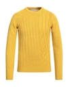 Manuel Ritz Man Sweater Yellow Size S Polyamide, Wool, Viscose, Cashmere