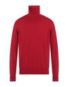 Alpha Studio Turtlenecks In Red