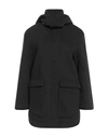 Éclà Woman Coat Black Size 6 Polyester, Wool