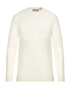 Irish Crone Man Sweater Off White Size 3xl Virgin Wool In Off White