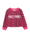 Fracomina Mini Babies'  Toddler Girl Sweatshirt Fuchsia Size 4 Cotton, Elastane In Pink