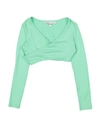 Patrizia Pepe Toddler Girl Wrap Cardigans Light Green Size 6 Viscose, Elastane In Green