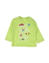 Losan Newborn Boy T-shirt Acid Green Size 3 Cotton In Green