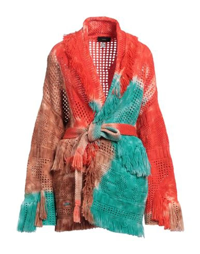 Alanui Woman Cardigan Turquoise Size M Virgin Wool In Blue