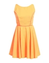 FELEPPA FELEPPA WOMAN MINI DRESS ORANGE SIZE 6 POLYESTER