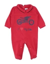 MY COLLECTION MY COLLECTION NEWBORN BOY BABY JUMPSUITS & OVERALLS RED SIZE 0 COTTON, ELASTANE