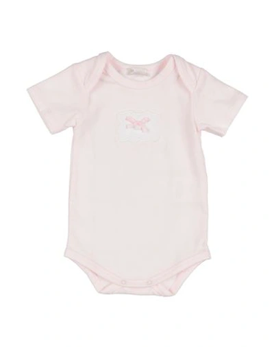 Nanán Newborn Girl Baby Bodysuit Pink Size 3 Cotton, Elastane