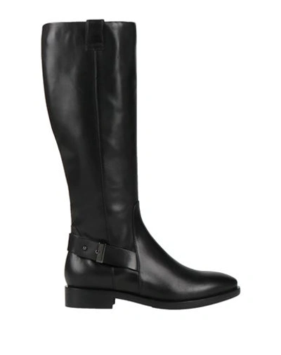 Geox Woman Knee Boots Black Size 8 Soft Leather