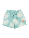 DOLCE & GABBANA DOLCE & GABBANA NEWBORN BOY SHORTS & BERMUDA SHORTS LIGHT GREEN SIZE 3 COTTON, POLYESTER