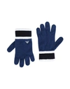 Emporio Armani Kids'  Toddler Boy Gloves Navy Blue Size 7 Virgin Wool