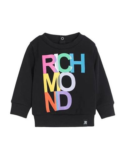 John Richmond Babies'  Newborn Girl Sweatshirt Black Size 3 Cotton