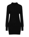 Pianurastudio Woman Turtleneck Black Size S Viscose, Polyamide, Polyester