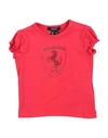Scuderia Ferrari Babies' Ferrari Newborn Girl T-shirt Red Size 0 Cotton, Elastane