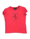 Scuderia Ferrari Ferrari Newborn Girl T-shirt Red Size 3 Cotton, Elastane In Red