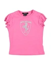 Scuderia Ferrari Babies' Ferrari Newborn Girl T-shirt Pink Size 3 Cotton, Elastane
