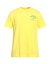 John Richmond Man T-shirt Yellow Size Xxl Cotton, Lycra
