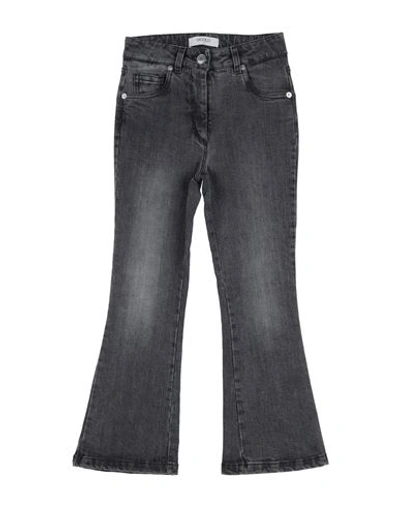 Vicolo Kids'  Toddler Girl Jeans Grey Size 6 Cotton, Elastane