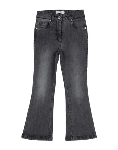 Vicolo Babies'  Toddler Girl Jeans Grey Size 6 Cotton, Elastane