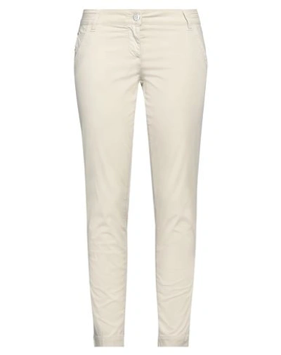JACOB COHЁN JACOB COHЁN WOMAN PANTS BEIGE SIZE 32 COTTON, ELASTANE