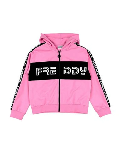 Freddy Babies'  Toddler Girl Sweatshirt Pink Size 4 Cotton, Elastane