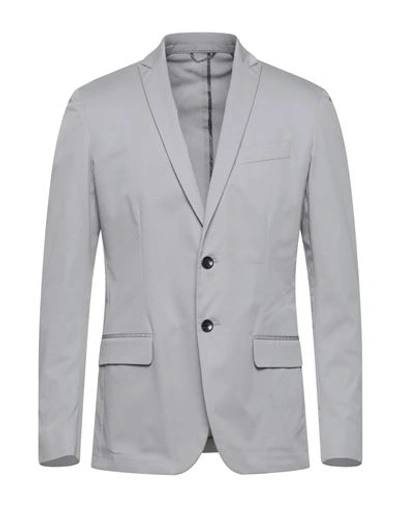 Dondup Man Blazer Grey Size 40 Cotton, Elastane