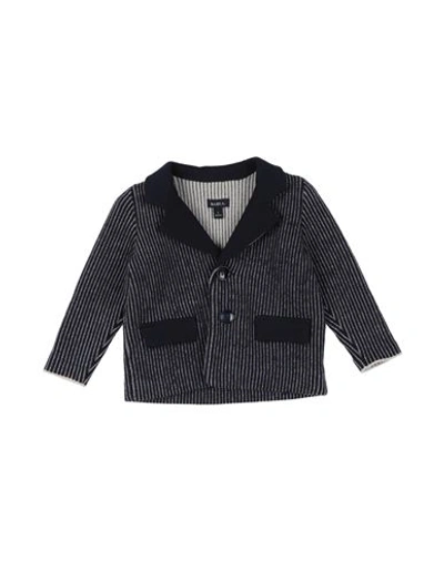 Baby A. Newborn Boy Blazer Midnight Blue Size 3 Virgin Wool, Viscose, Wool, Polyamide, Cashmere