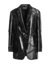 Emporio Armani Woman Blazer Black Size 10 Polyester, Silk, Polyamide In Black