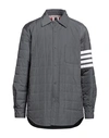 Thom Browne Man Down Jacket Grey Size 3 Polyester