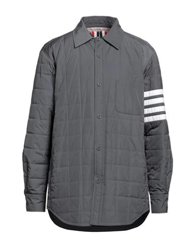 Thom Browne Man Down Jacket Grey Size 3 Polyester
