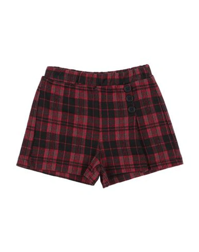 Please Babies'  Toddler Girl Shorts & Bermuda Shorts Red Size 3 Acrylic, Polyester, Cotton, Polyamide, Elasta
