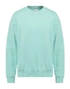 Colorful Standard Man Sweatshirt Turquoise Size Xl Organic Cotton In Blue