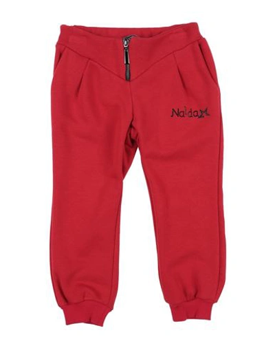 Naìda Babies'  Toddler Girl Pants Red Size 6 Cotton, Polyester, Elastane