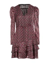 Liu •jo Woman Mini Dress Red Size 10 Polyester, Metallic Fiber In Red