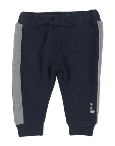 Nanán Babies'  Newborn Boy Pants Midnight Blue Size 3 Cotton, Acrylic, Viscose, Elastane