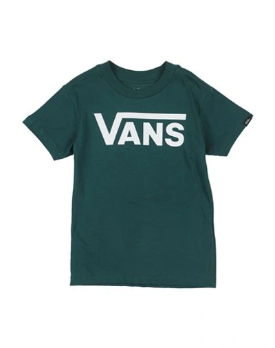 Vans Babies'  Toddler Boy T-shirt Dark Green Size 5 Cotton