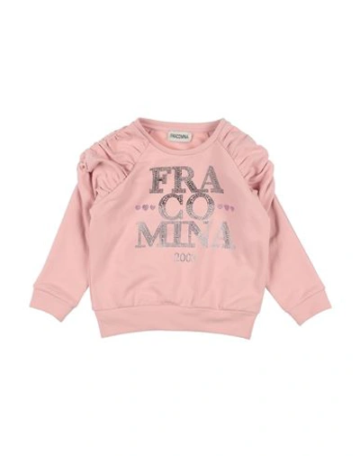 Fracomina Mini Babies'  Toddler Girl Sweatshirt Blush Size 4 Cotton, Elastane In Pink