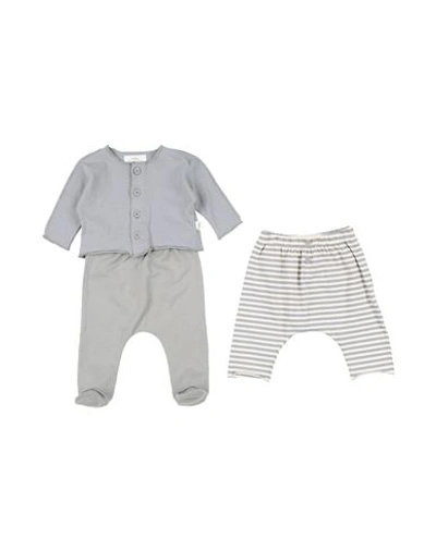 Teddy & Minou Newborn Girl Baby Set Grey Size 1 Cotton, Elastane