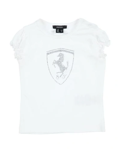 Ferrari Babies'  Newborn Girl T-shirt Beige Size 3 Cotton, Elastane