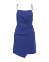 Pinko Woman Mini Dress Blue Size 4 Polyester, Elastane