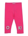 Melby Toddler Girl Leggings Fuchsia Size 6 Cotton, Elastane In Pink