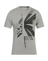 Armani Exchange Man T-shirt Grey Size L Cotton