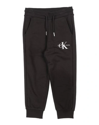 Calvin Klein Jeans Est.1978 Babies' Calvin Klein Jeans Toddler Girl Pants Black Size 6 Cotton, Elastane