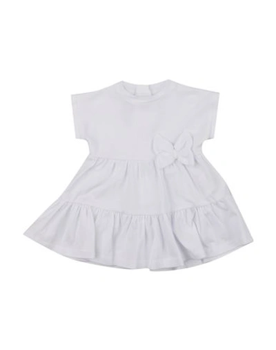 Minibanda By Sarabanda Newborn Girl Baby Dress White Size 3 Cotton, Elastane
